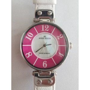 ANNE KLEIN Watch, Gorgeous Pink and Mother of Pearl Dial, New Battery